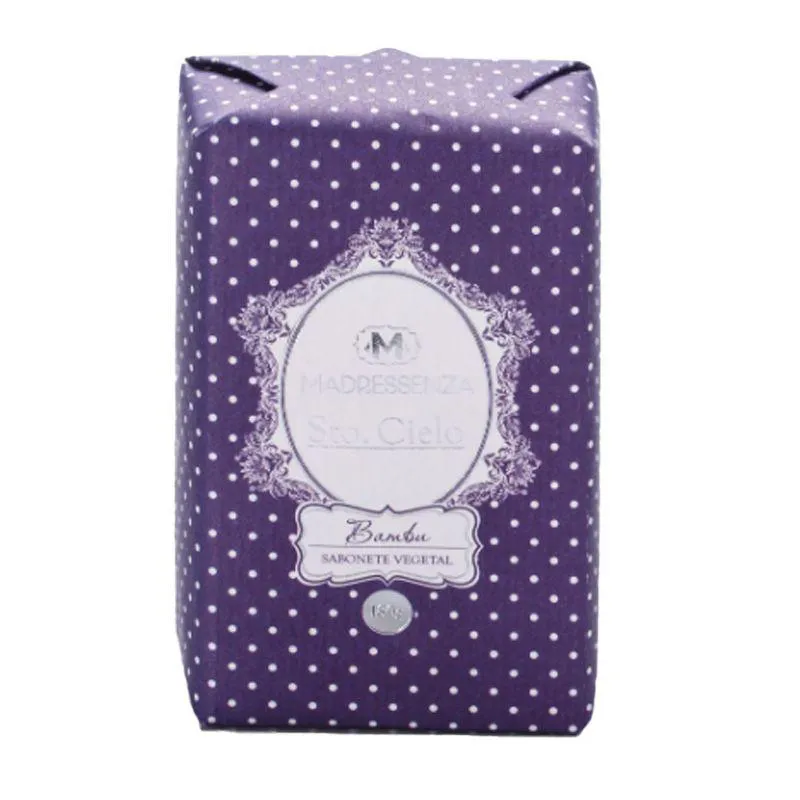 Sabonete vegetal em barra bambu madressenza 180g