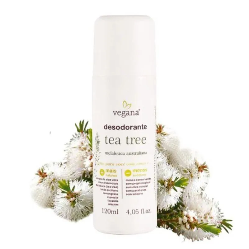 Desodorante Antitranspirante Vegano Tea Tree Wnf Natural 120ml