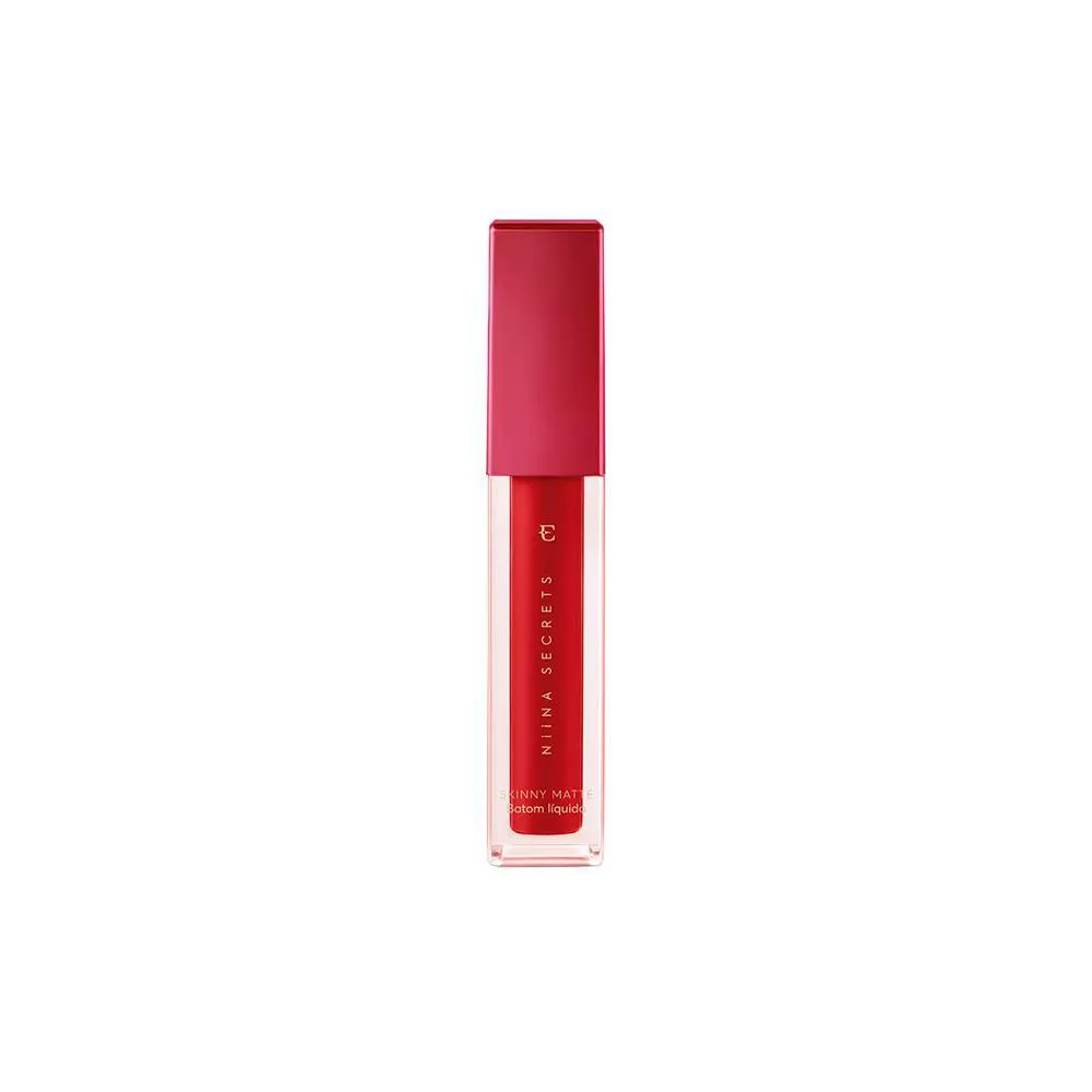 Eud Niina Secrets Skinny Matte Batom Vermelho Hibisco 5ml