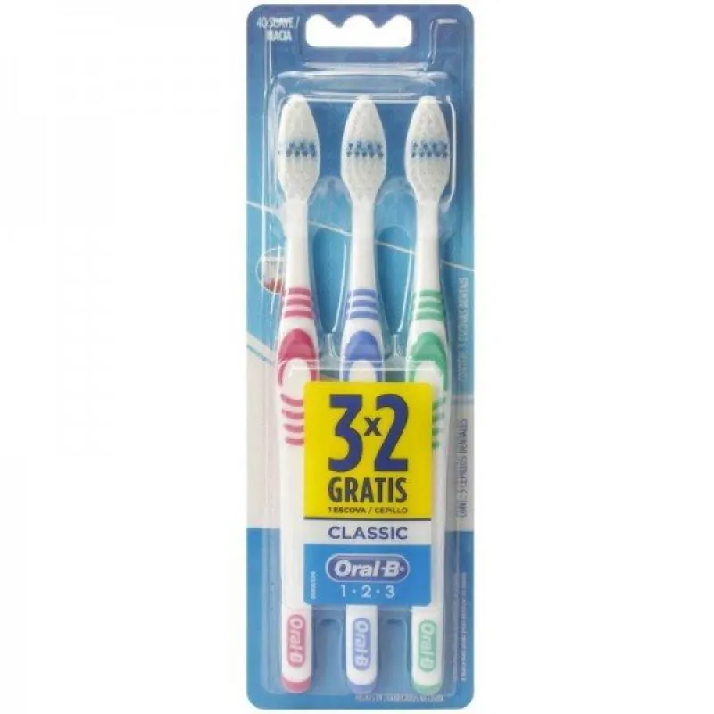 Escova dental oral-b classic pague 2 e leve 3 unidades