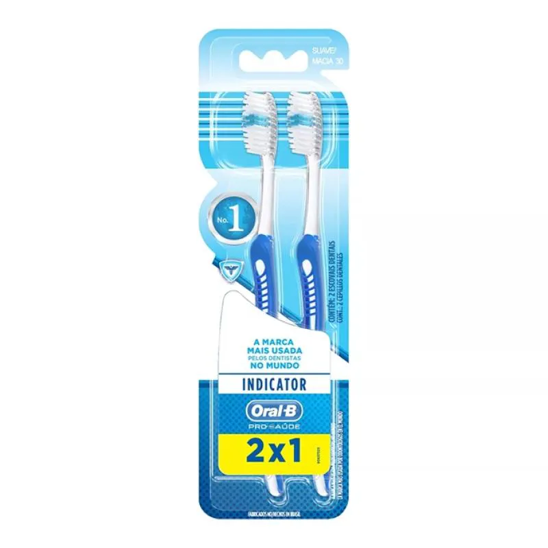 Escova Dental Oral B Indicator N°35 2 unidades - Leve 2 Pague 1