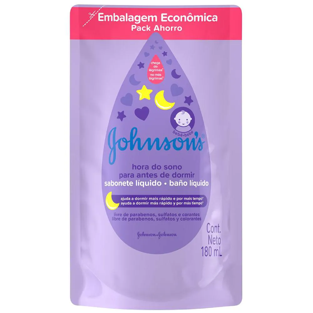 Refil Sabonete Líquido Johnson´s Hora do Sono 180ml