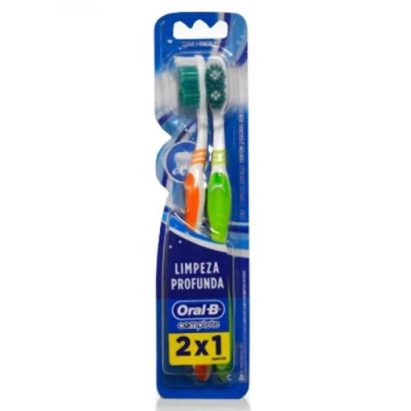 Escova Dental Oral-b Complete Macia Limpeza Profunda Leve 2 E Pague 1