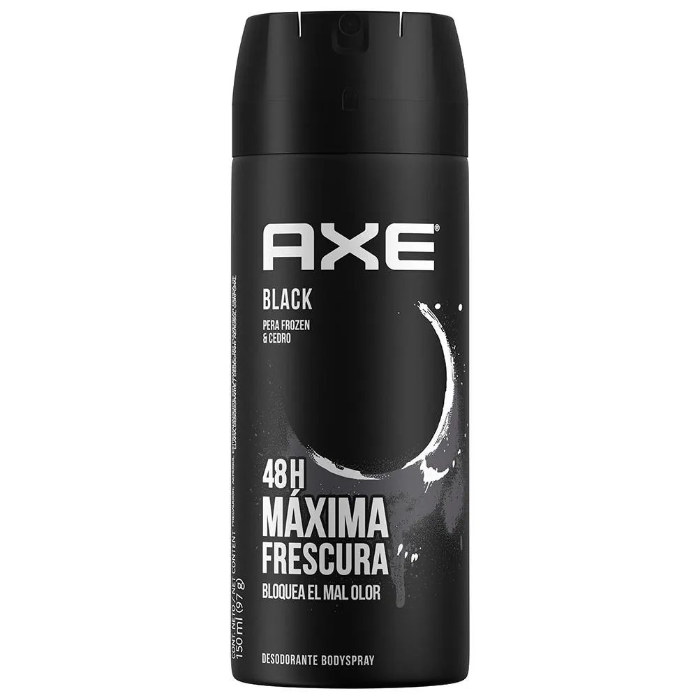 Desodorante Bodyspray Aerosol Axe Black Masculino 48h 150ml