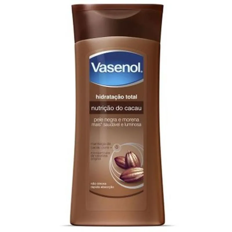 Hidratante Vasenol Hidratao Total Nutrição Cacau 200ml