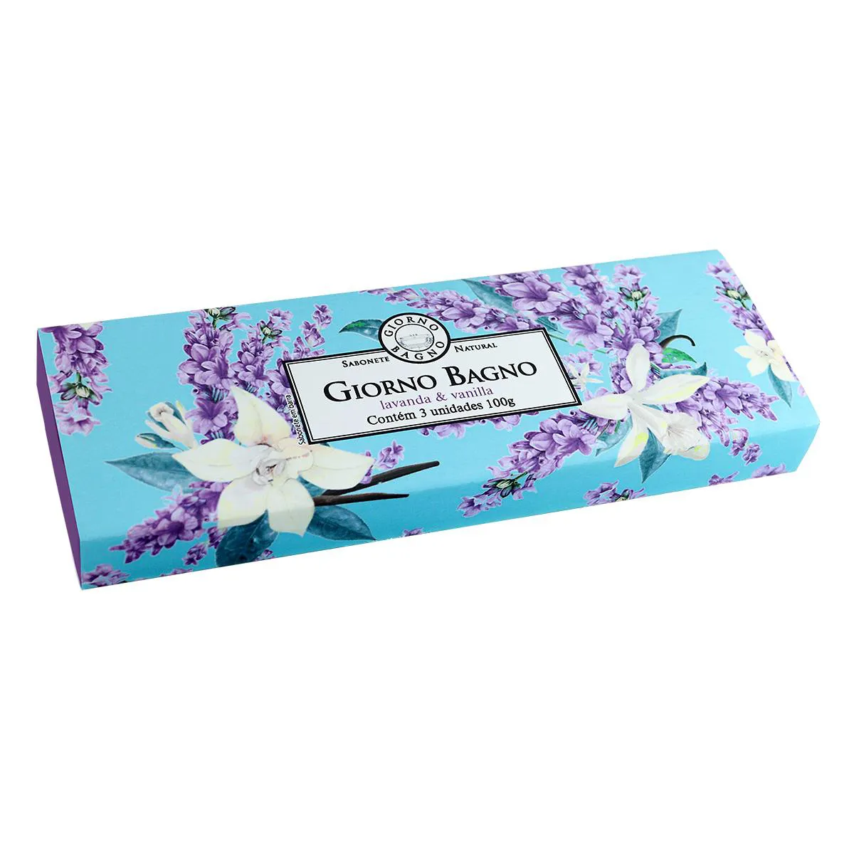 Kit Sabonetes Giorno Bagno Lavanda e Vanilla 3 unidades de 100g cada