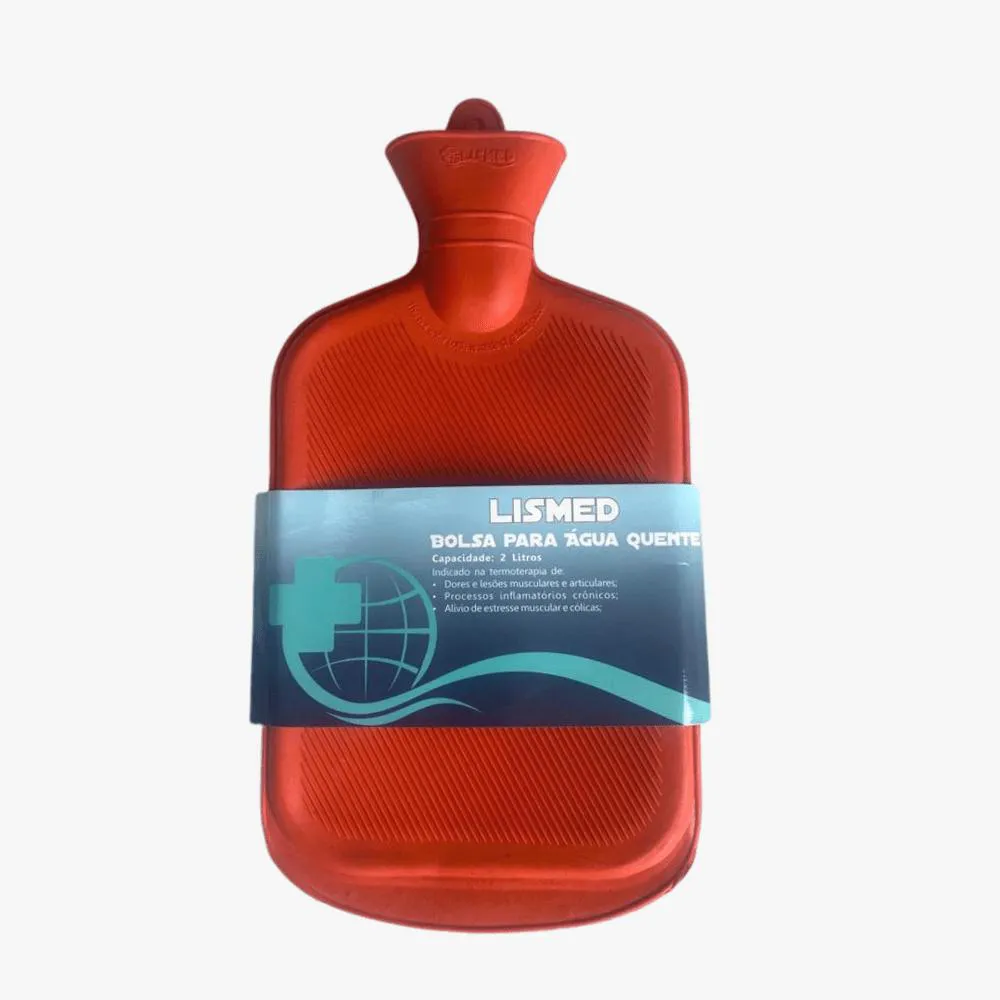 Bolsa para Agua Quente 2 Litros Red - Kit 4 unidades - Lismed
