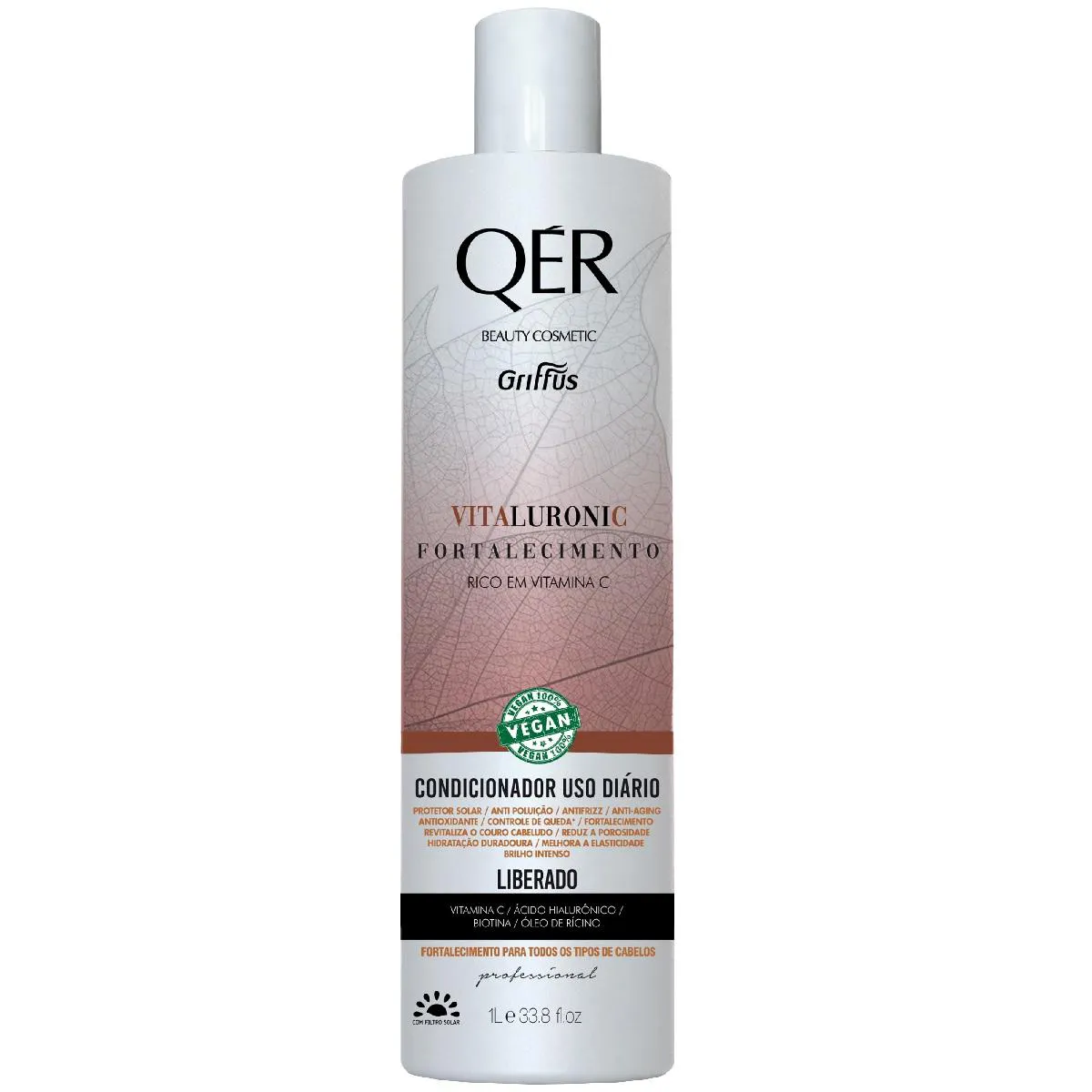 Condicionador fortalecimento vegano vitaluronic qér griffus 1l