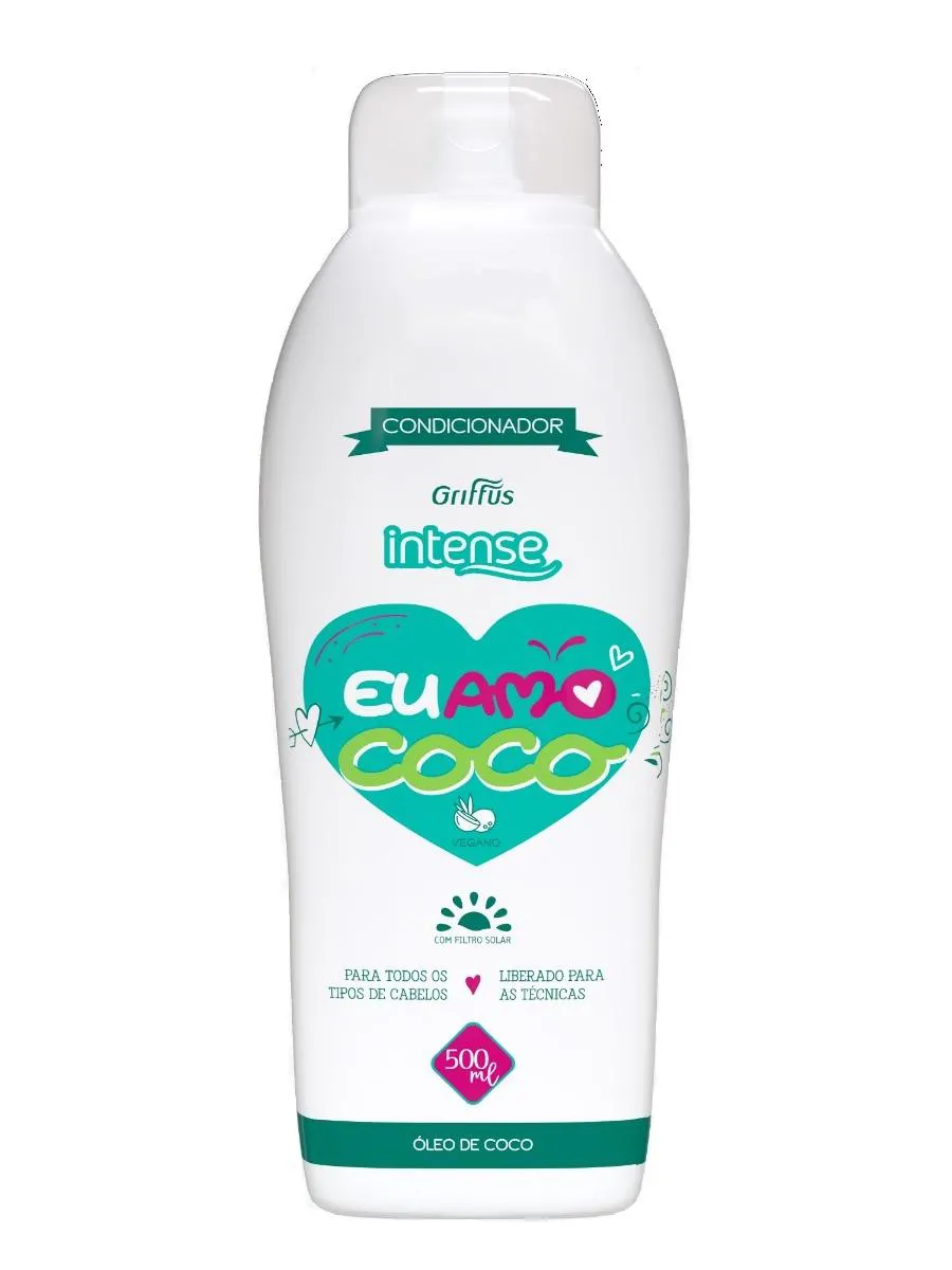 Condicionador Vegano Griffus Intense - Eu Amo Coco Nutrição 500ml