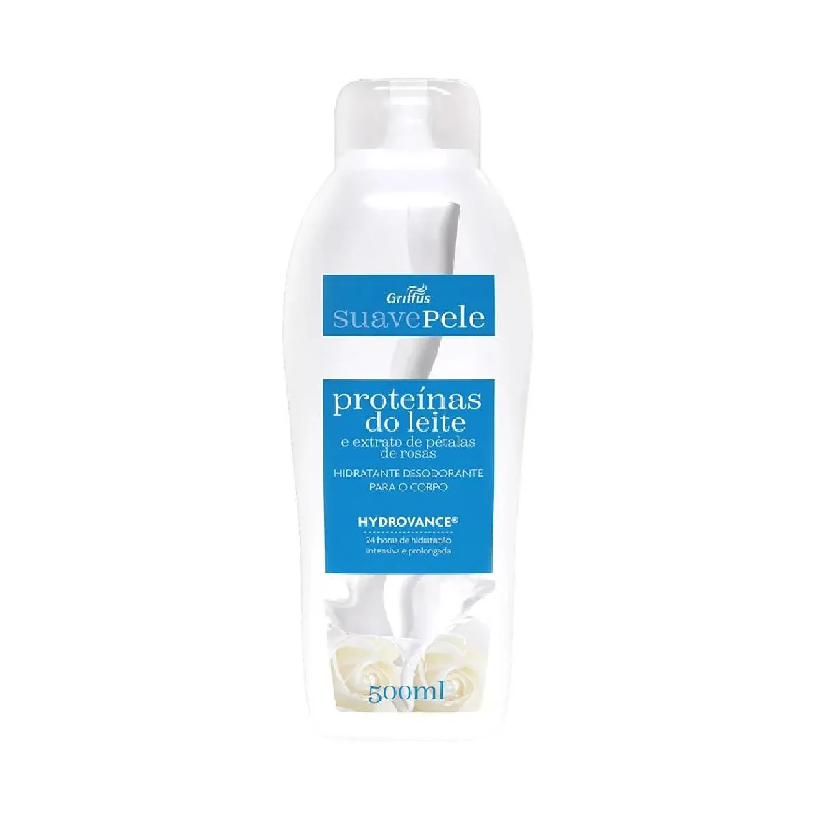 Hidratante Corporal Proteínas do Leite e Extrato de Pétalas de Rosas Suave Pele Griffus 500ml