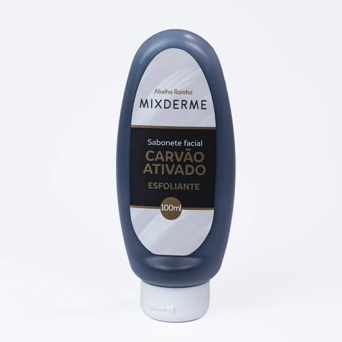 Sabonete Esfoliante Facial Black com Carvão Ativado Mixderme Abelha Rainha 100ml