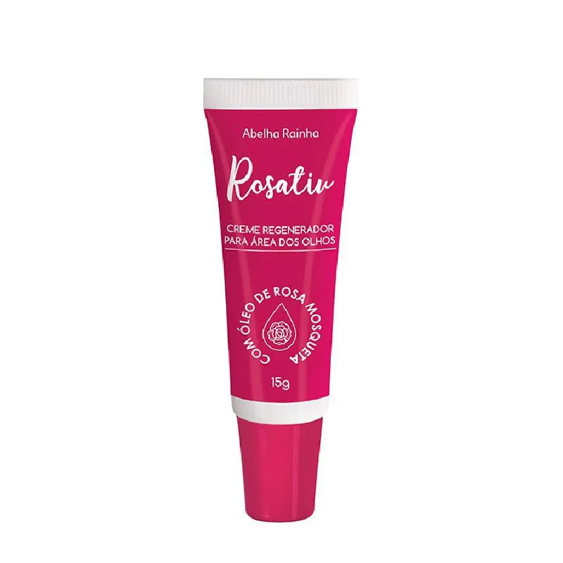 Creme para área dos olhos com óleo de rosa mosqueta rosativ abelha rainha 15g