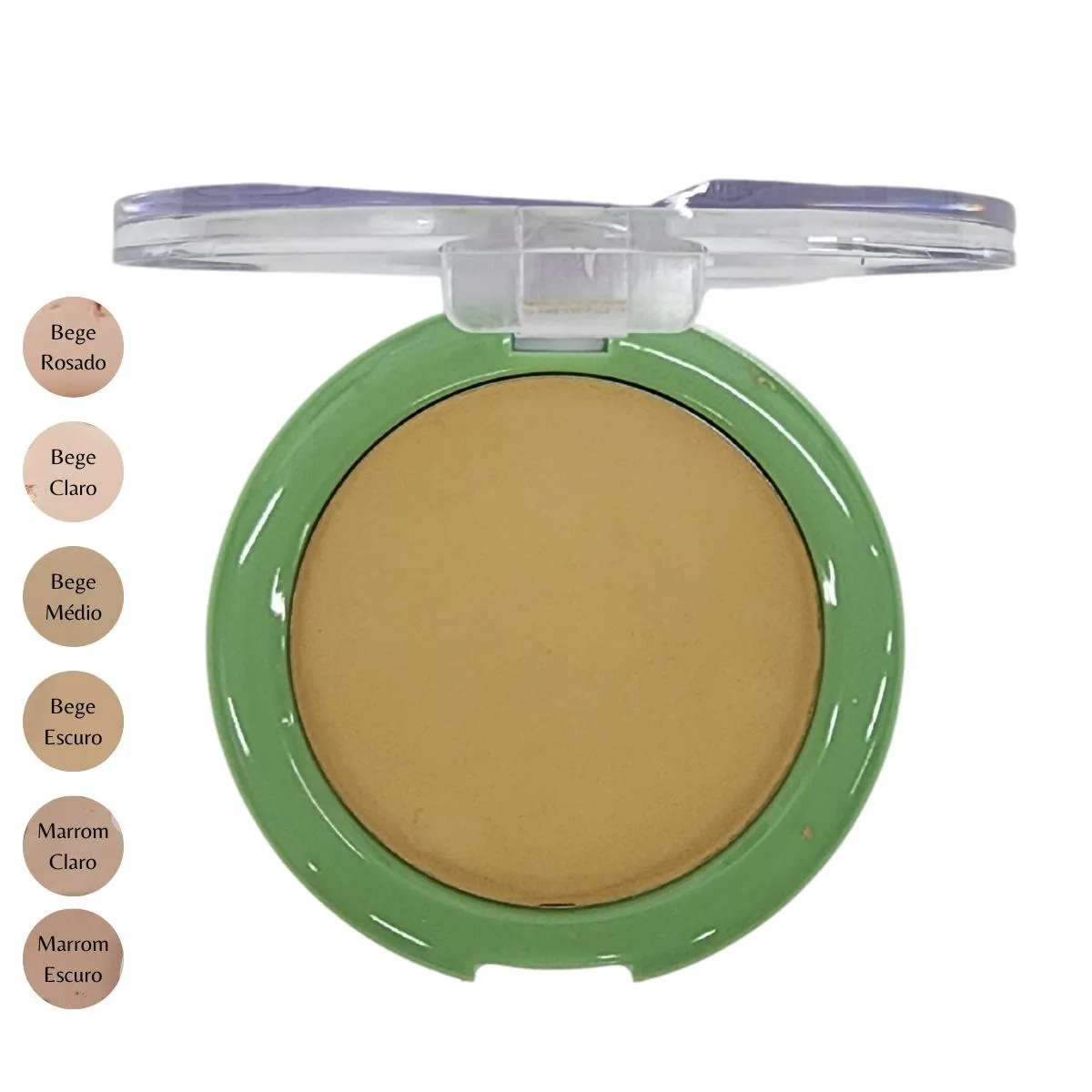 Pó Compacto Bege Escuro com Fps 15 Shine Colors Abelha Rainha 10g