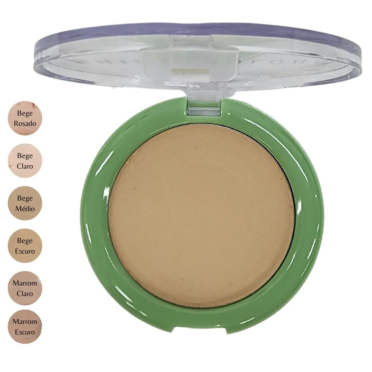 Pó Compacto Bege Médio com Fps 15 Shine Colors Abelha Rainha 10g