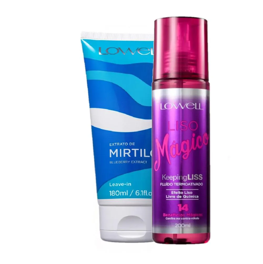 Kit Lowell Extrato de Mirtilo Finalizante Termoativado (2 Produtos)