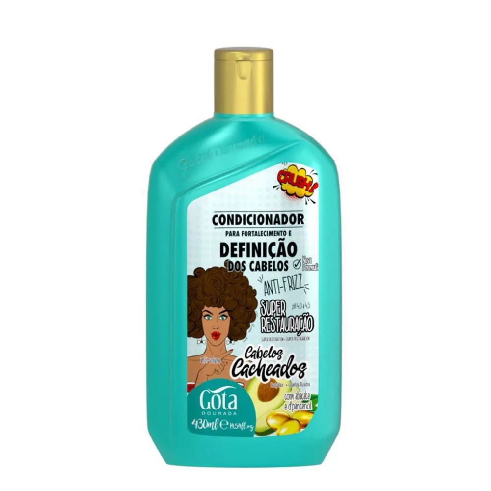 Condicionador Gota Dourada Cacheados Abacate+d Pantenol 430m