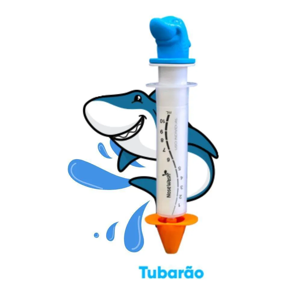 Seringa Nosewash para Lavagem Nasal 10ml Tubarao Agpmed