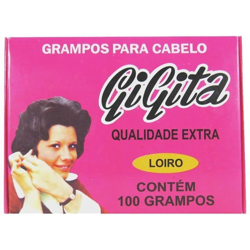 Grampo Cabelo Gigita N.7 Loiro C/ 100