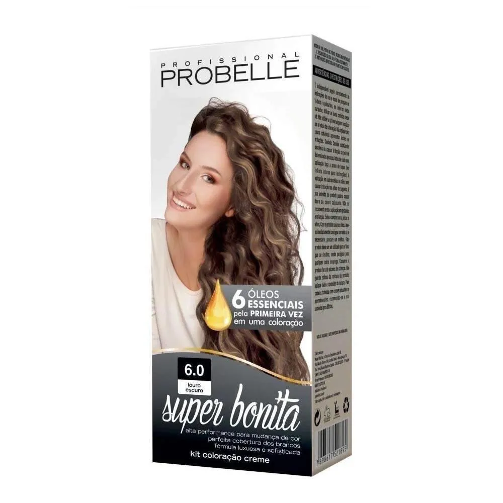 Tintura Probelle Super Bonita 6.0 Louro Escuro