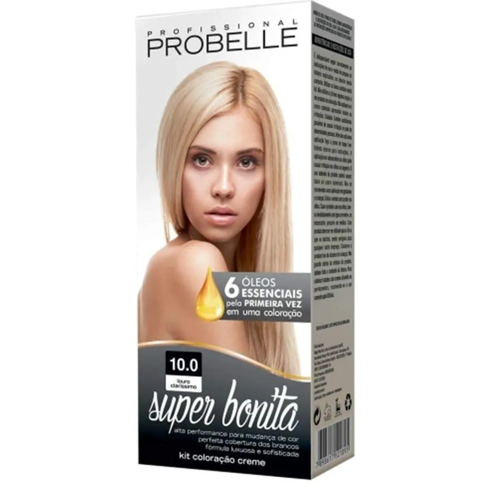 Tintura Probelle Super Bonita 10.0 Louro Clarissimo