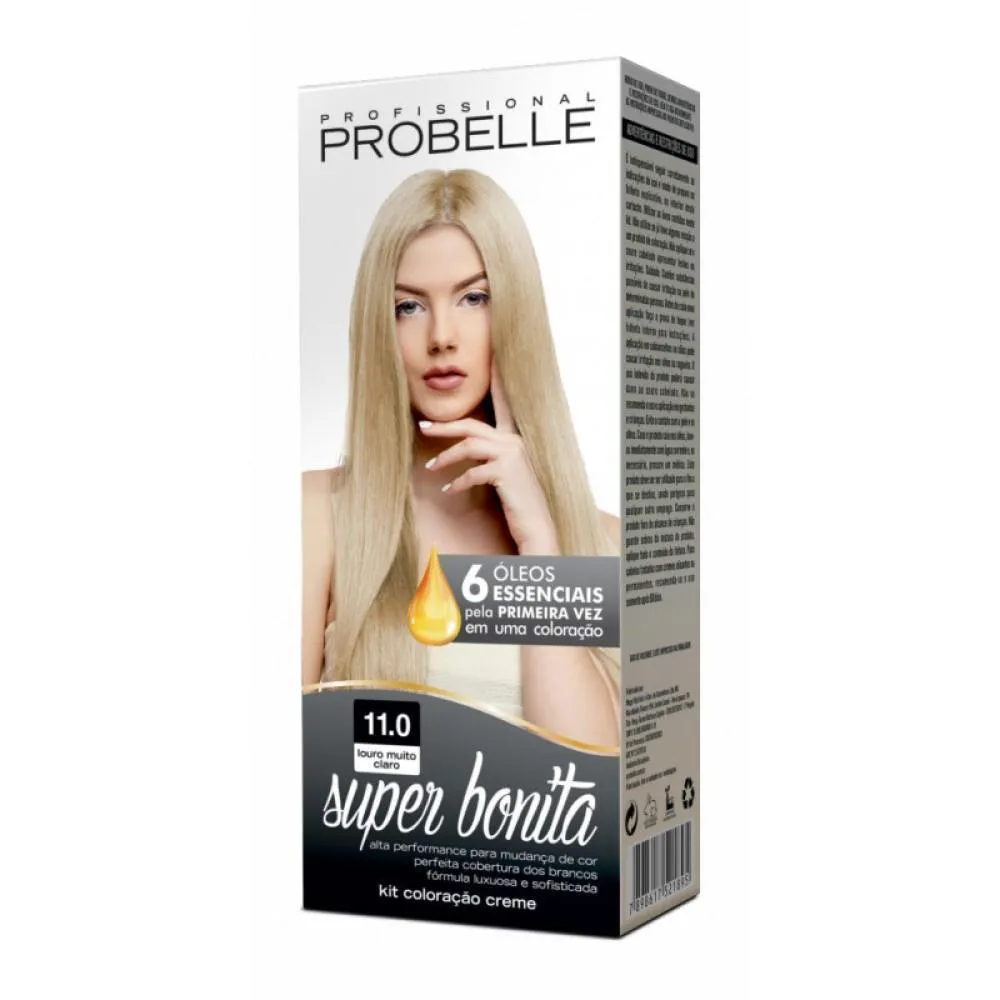 Tintura Probelle Super Bonita 11.0 Louro Muito Claro