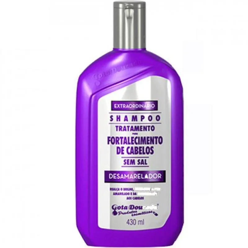 Shampoo Gota Dourada 430ml Desamarelador