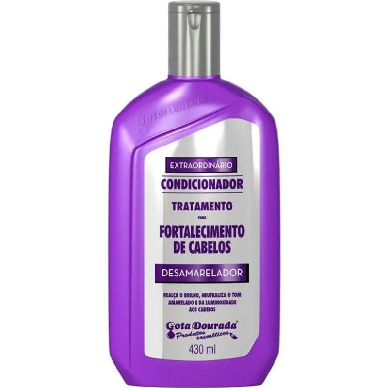 Condicionador Matizador Gota Cosméticos Extraordinário Desamarelador 430ml