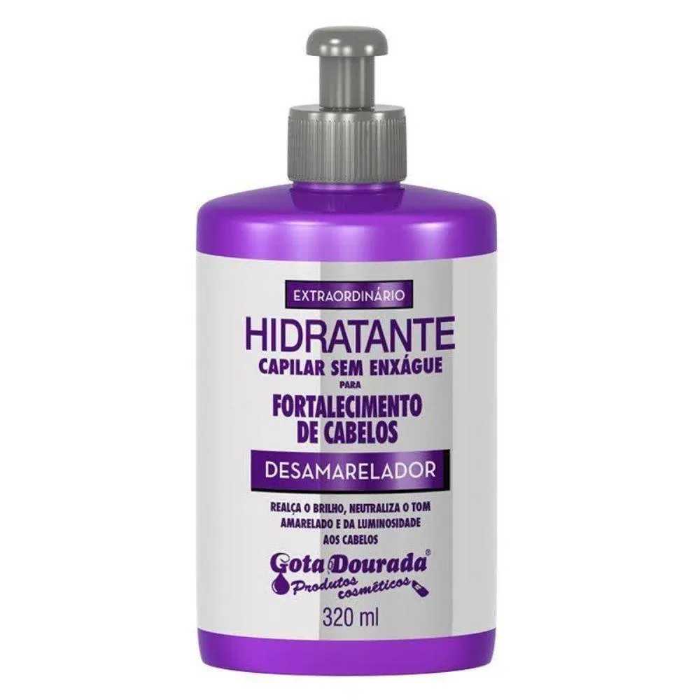 Creme de Pentear Gota Dourada Desamarelador 320ml