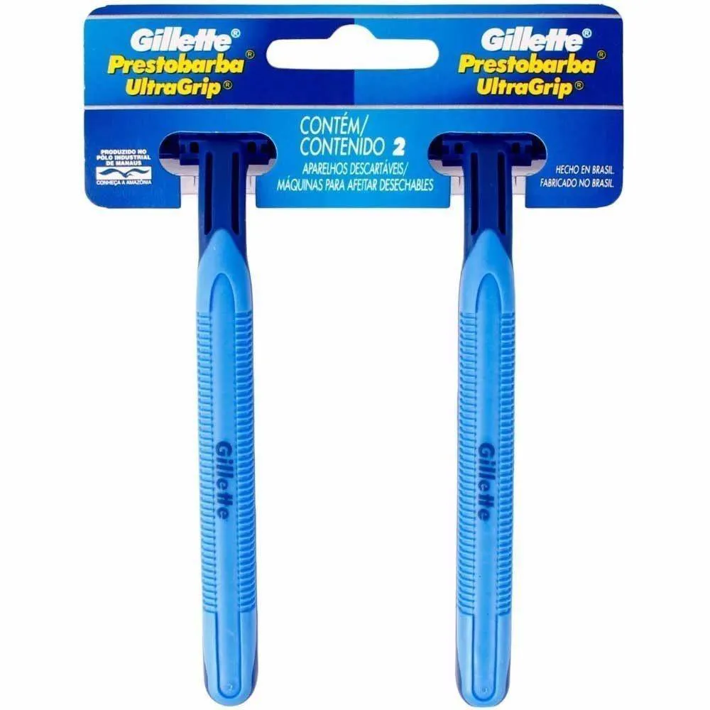 Aparelho Barba Gillete Prestobarba Ultragrip C/2 Verde Movel