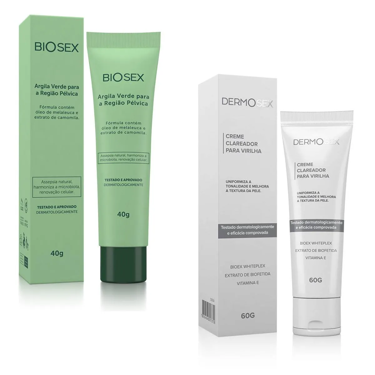 Argila e Creme para Clarear Axilas Virilha com Mancha Escura