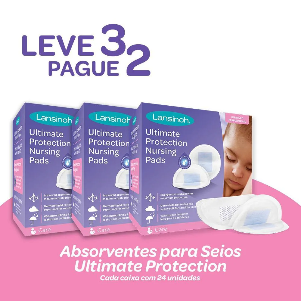 Absorvente para Seios Lansinoh Ultimate Protection 3 unidades