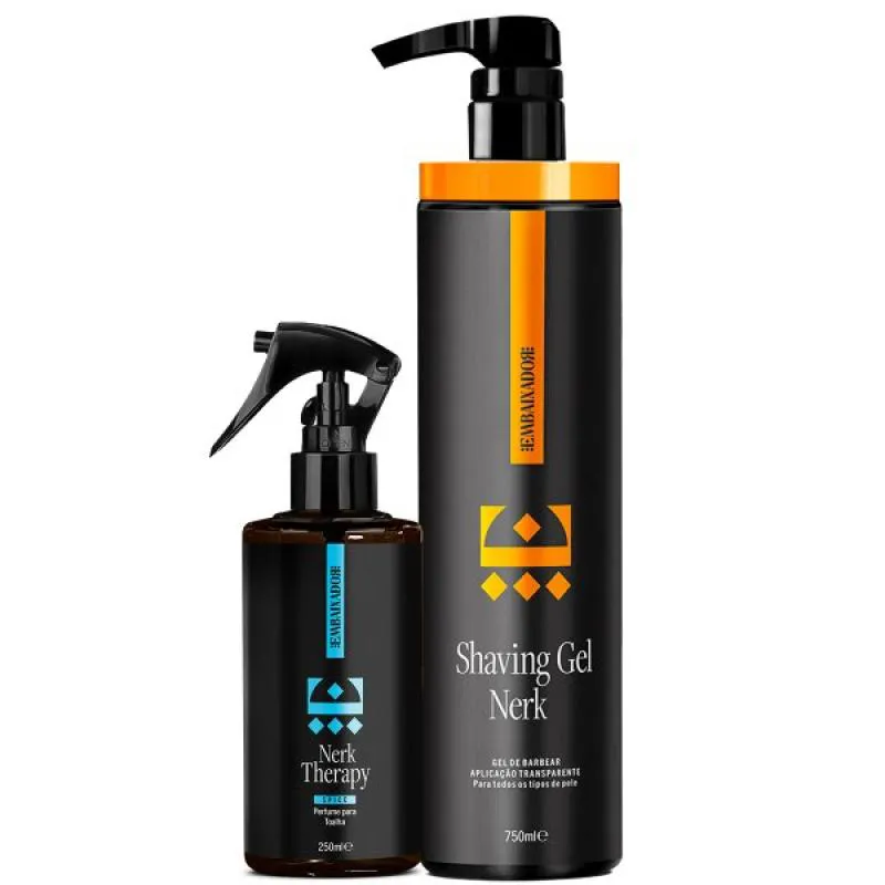 Kit Shaving Gel Nerk + Perfume Toalha Nerk Therapy Spice 750ml