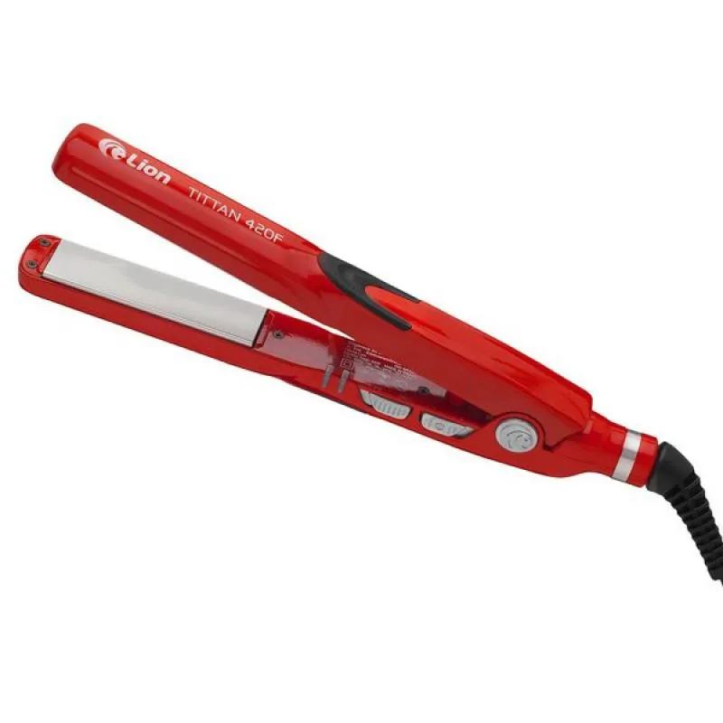 Prancha Chapinha Profissional Lion Tittan 420f 215ºc Bivolt Bivolt - Vermelho