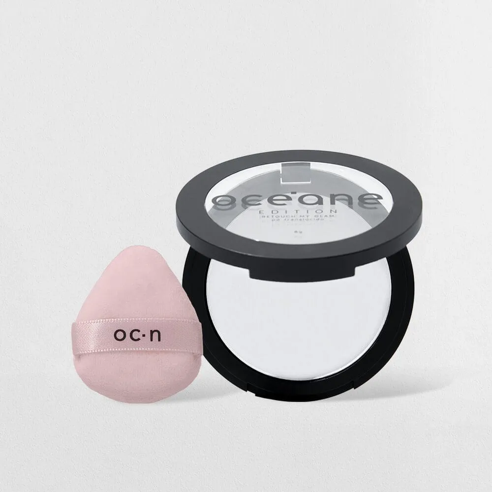 Kit Retoque de Make Pó Compacto + Mini Esponja Océane Edition (2 Produtos)