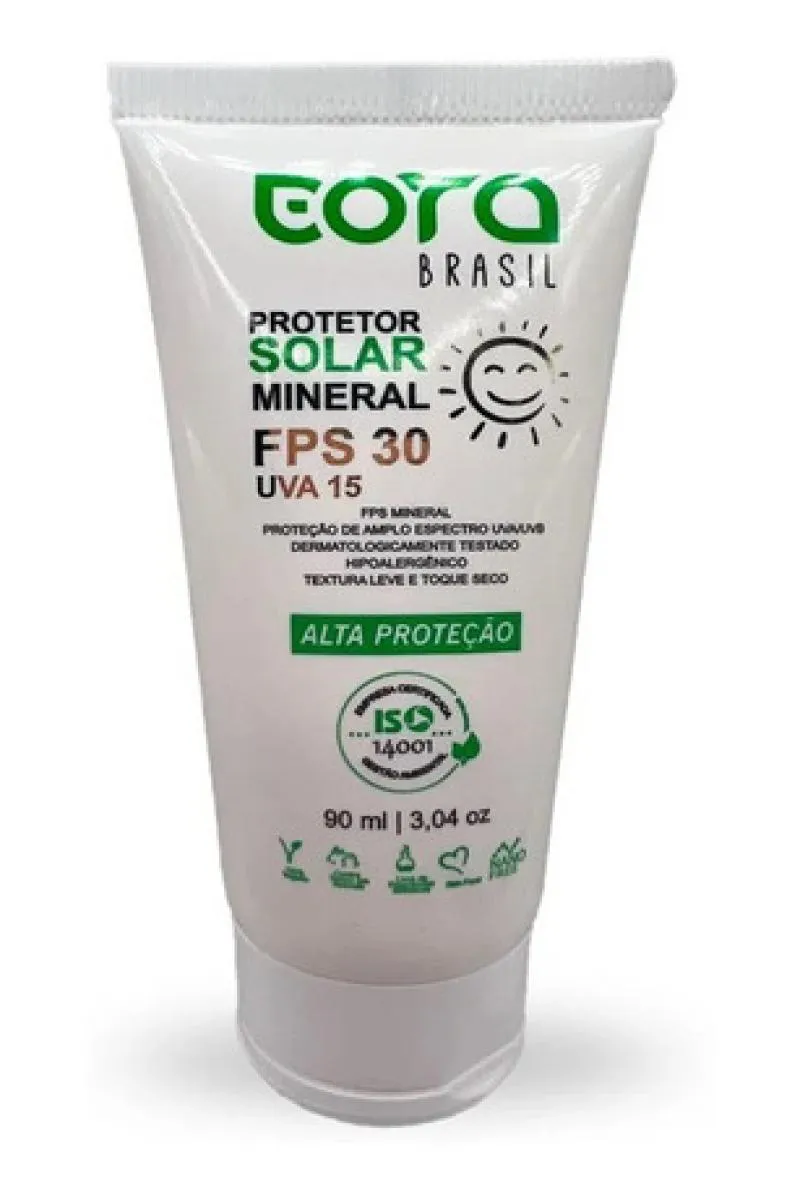 Protetor Solar Eora Vegano Livre de Toxinas Parabenos Fps 30