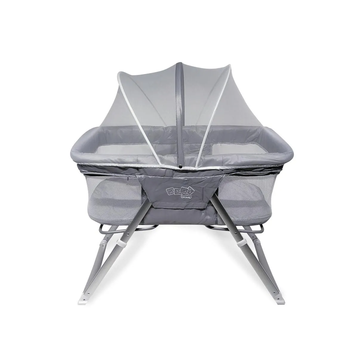 Berço Moisés Portátil com Balanço Comfy 9Kgs Cinza - Maxibaby