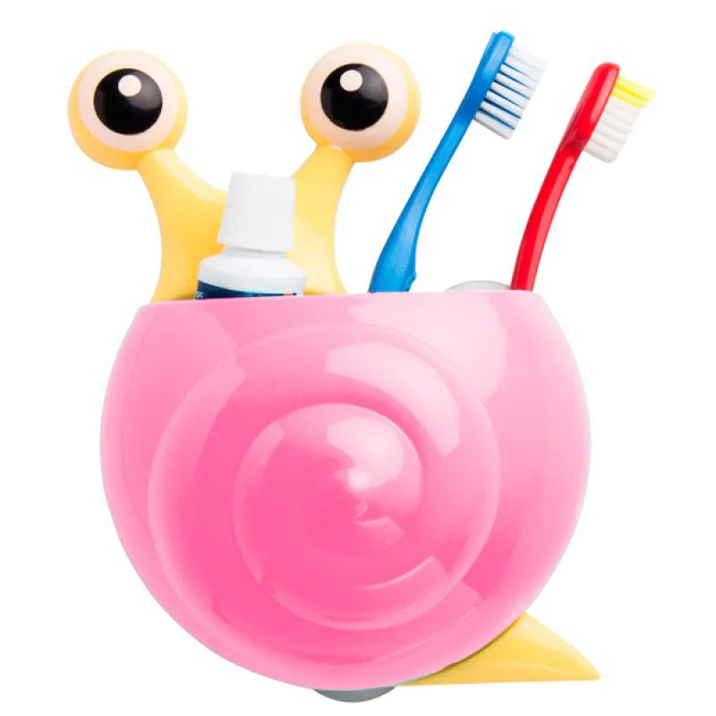 Porta Acessórios Escova E Pasta de Dente com Ventosa 0855 Rosa