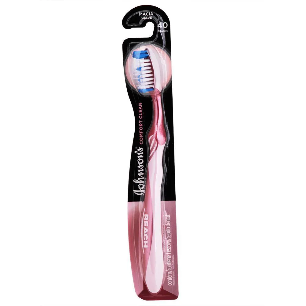 Escova Dental J&j Reach Comfort Clean Macia 40