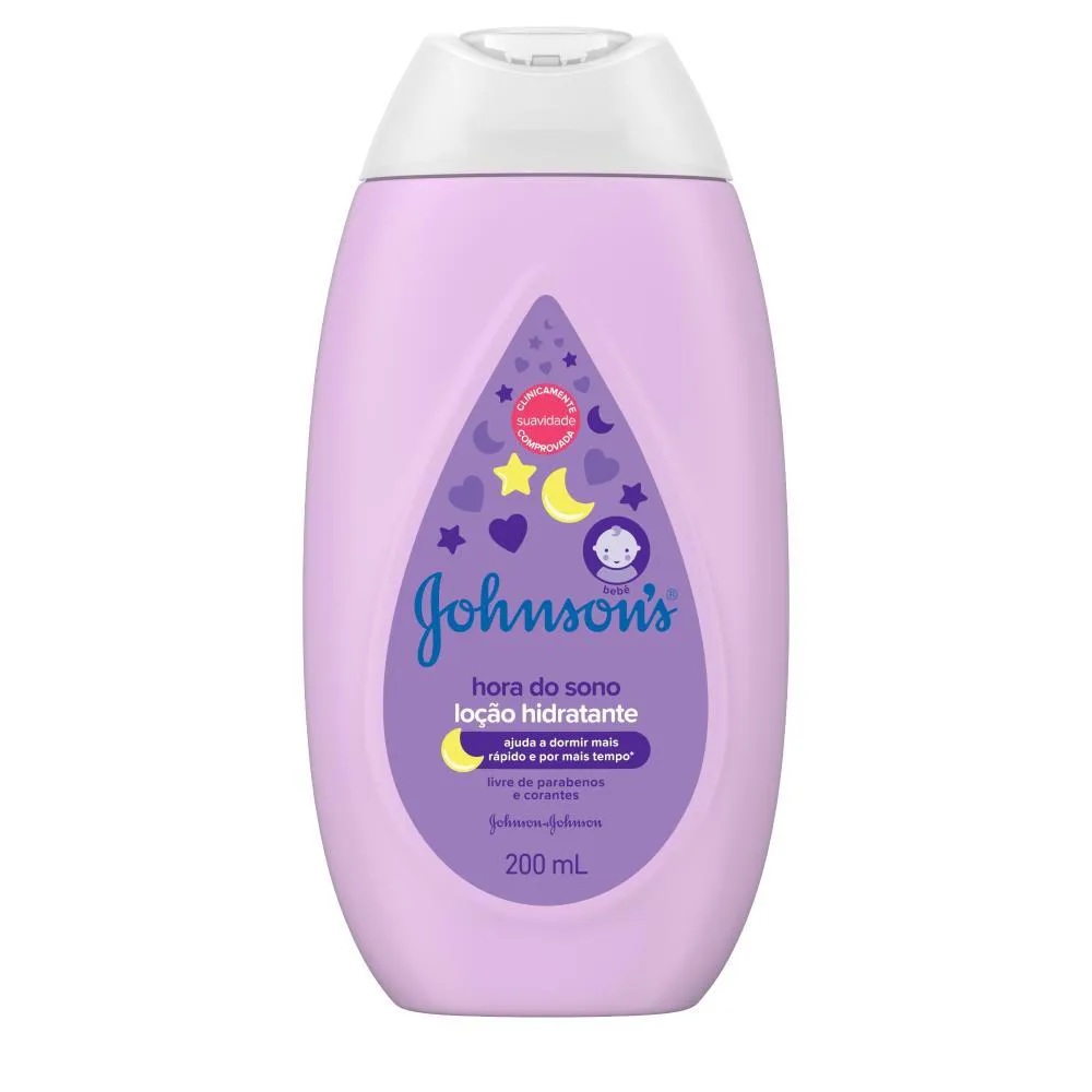 Loção Hidratante Relaxante para Uso Diário Johnson's Baby Hora do Sono 200ml