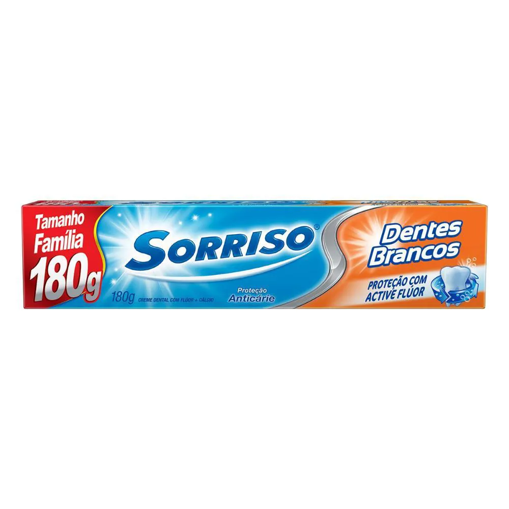 Creme Dental Sorriso Dentes Brancos 180g