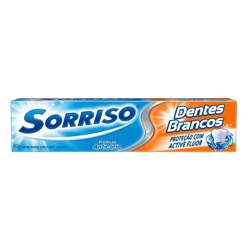 Creme Dental Sorriso Dentes Brancos 90g