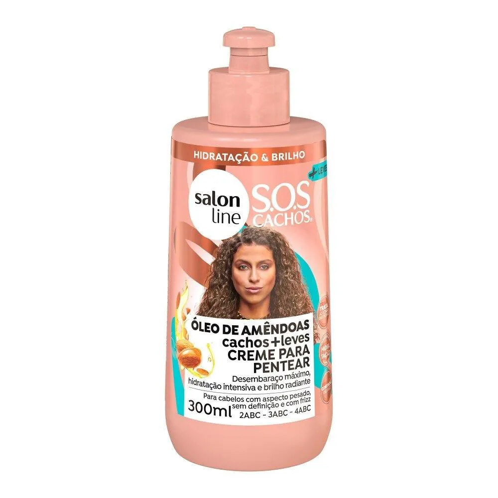 Creme para Pentear Sos Cachos Óleo de Amendôas 300ml