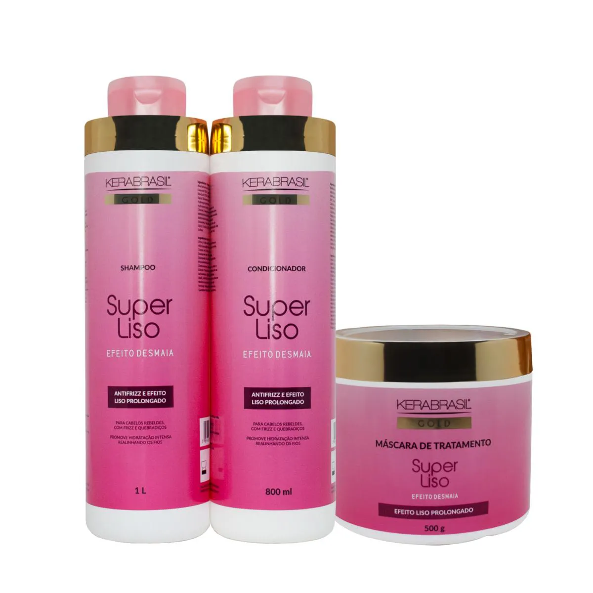 Kit Cabelos Lisos Efeito Desmaia Sh+cond+masc – Kerabrasil