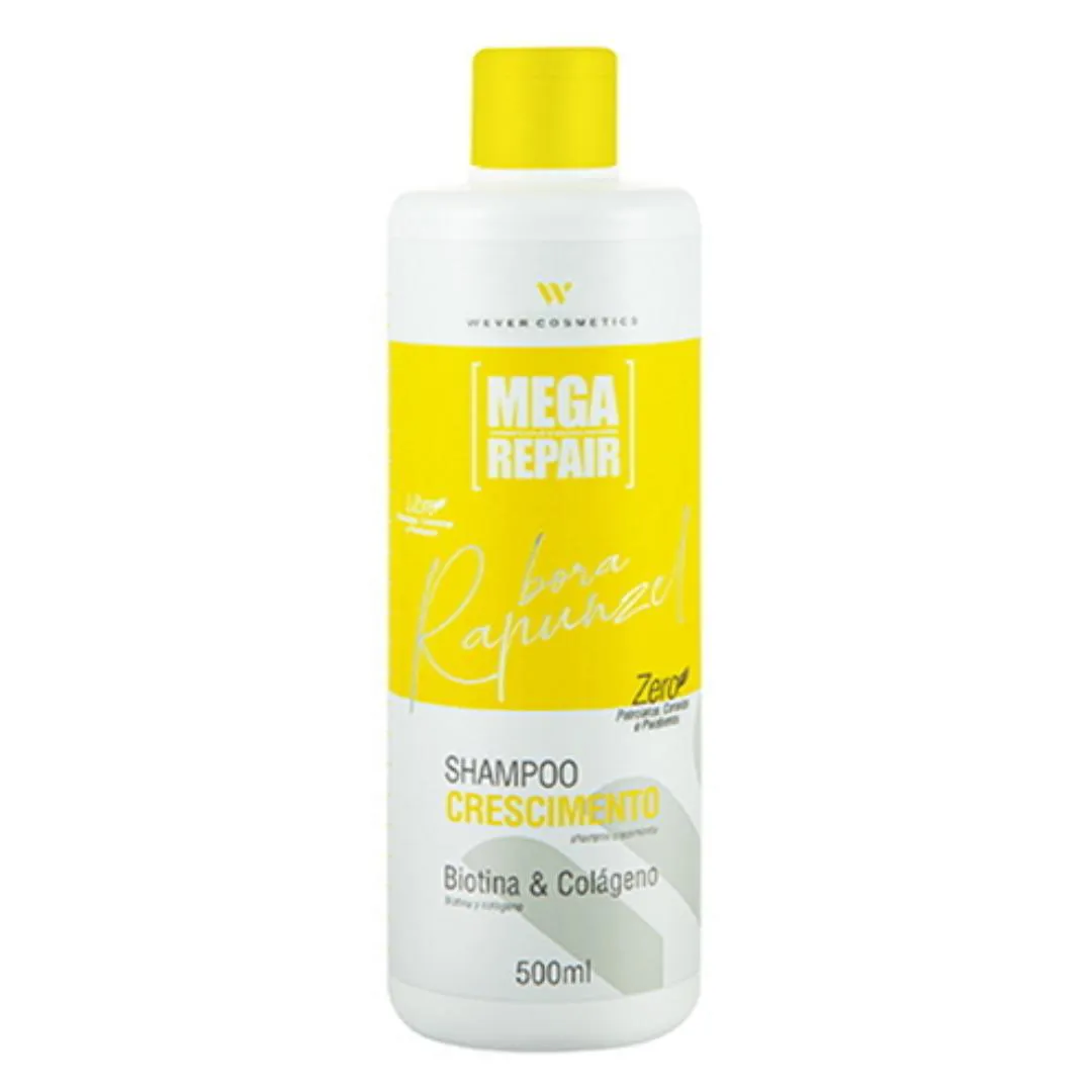 Shampoo Wever Cosméticos Rapunzel Mega Repair Fortalecimento 500ml
