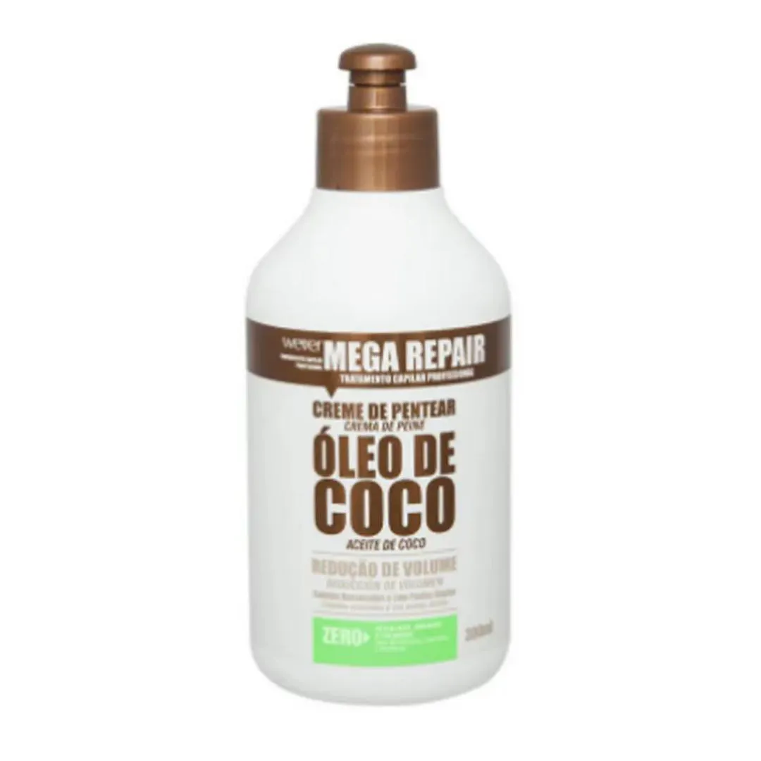 Creme de Pentear Óleo Coco Cabelos Ressecados 300ml – Wever