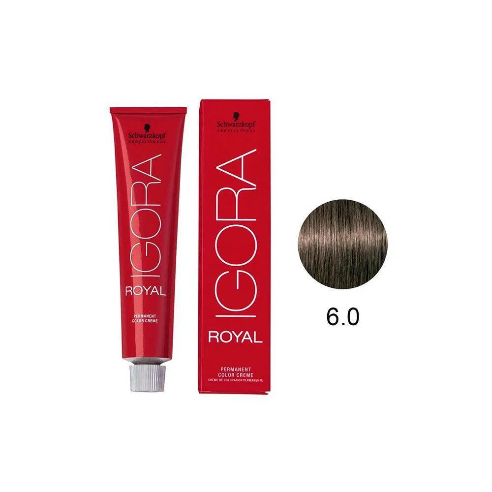 Tintura Schwarzkopf Igora Royal 6.0 Louro Escuro Natural