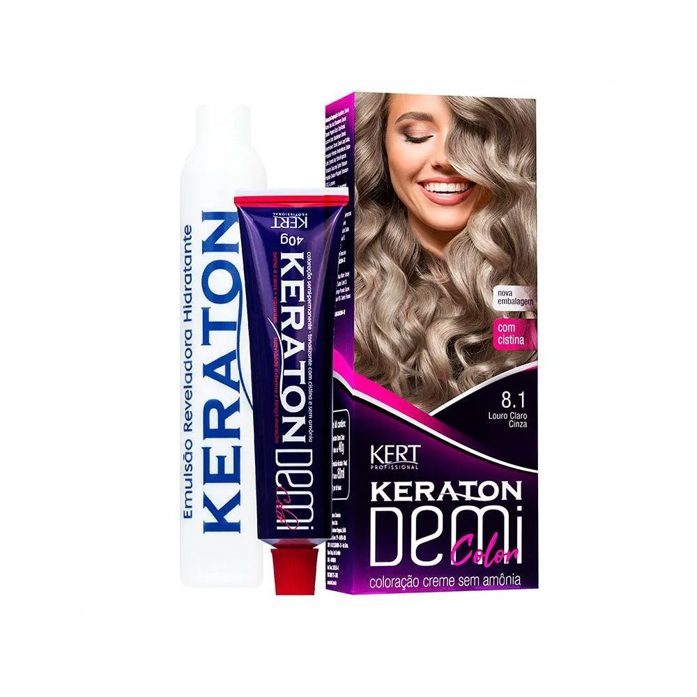 Tonalizante Demi Color 8.1 Louro Claro Cinza