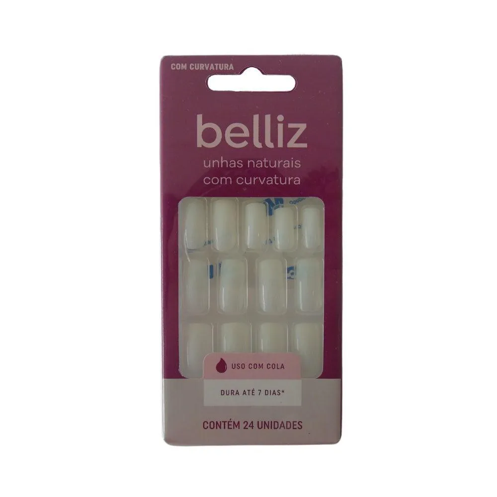 UNHAS POSTIçAS BELLIZ COM CURVATURA