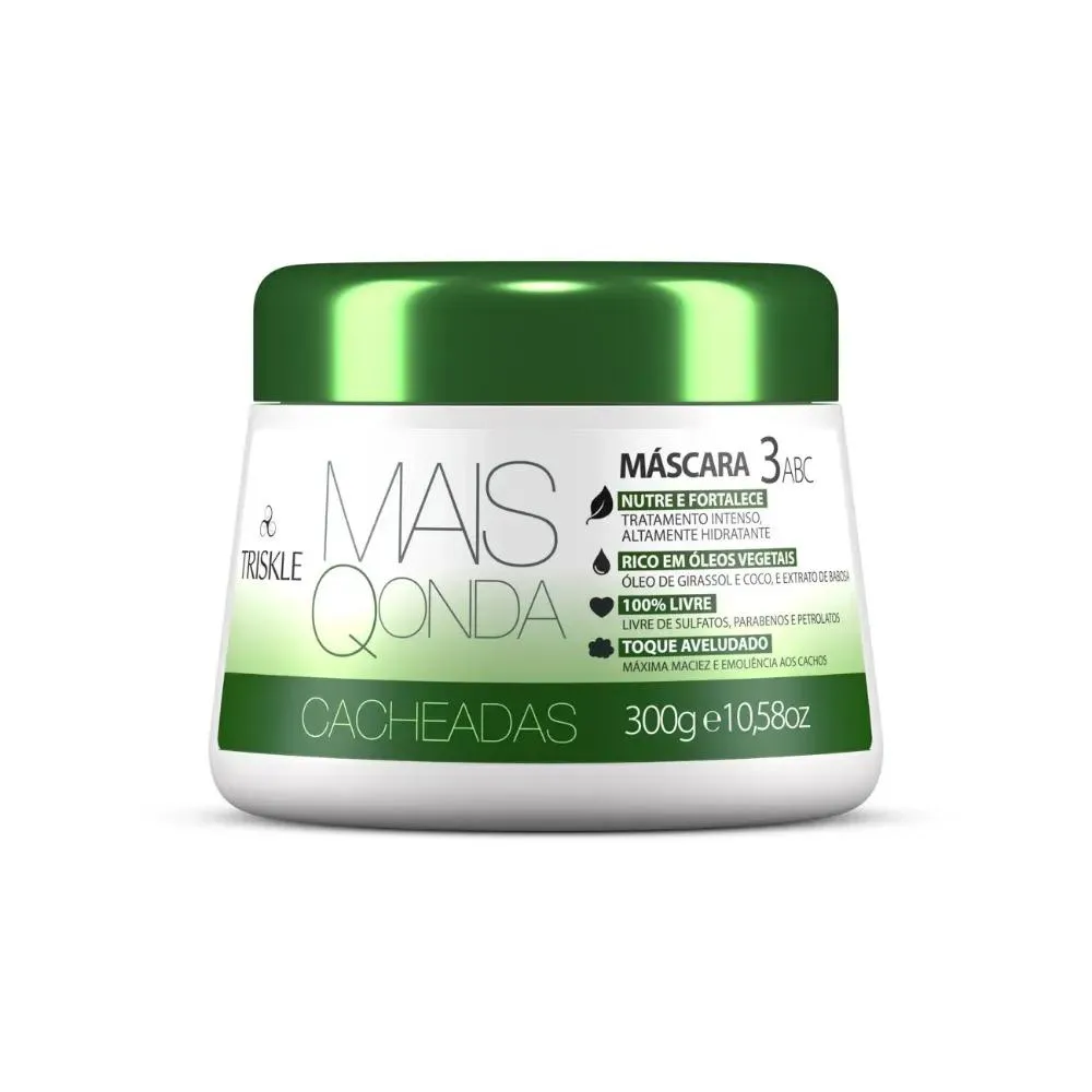Máscara Tratamento Capilar Triskle Mais Q Onda Cacheados 300gr