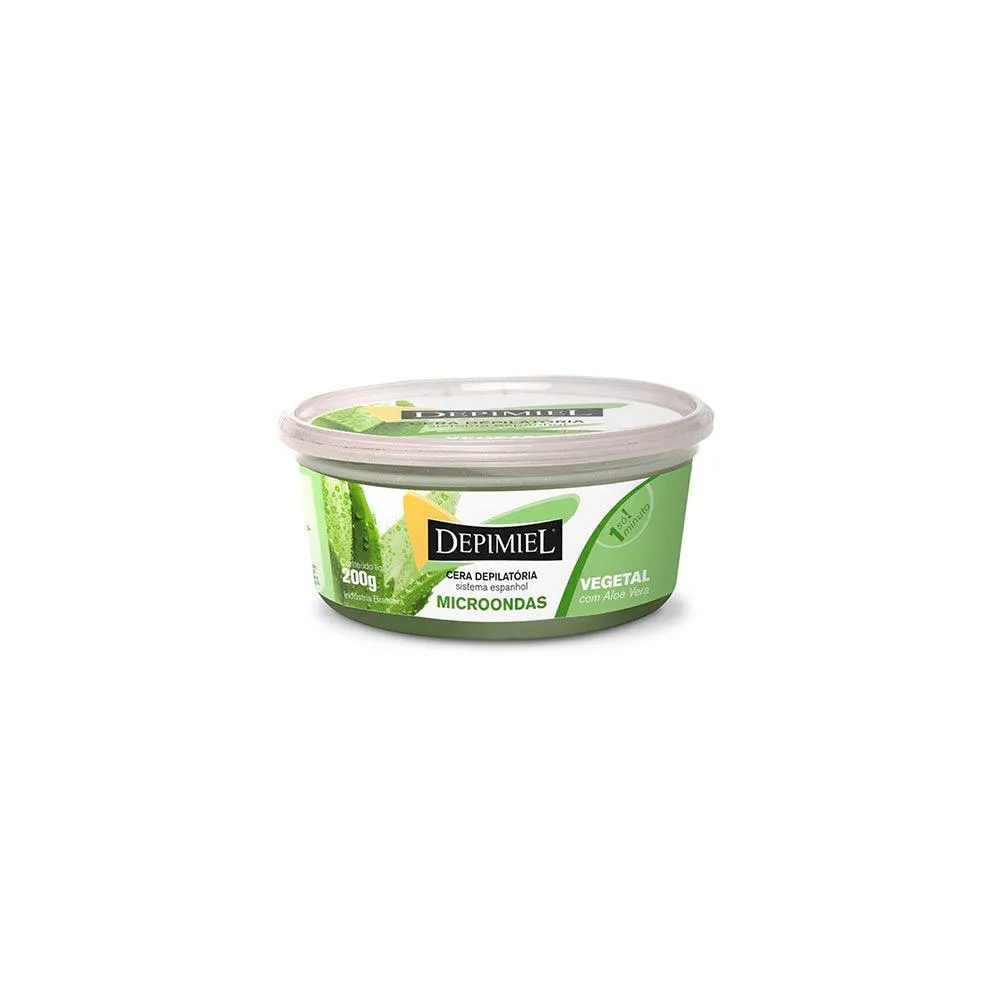 Cera Depilatória de Microondas Depimiel Vegetal 200g